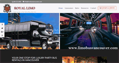 Desktop Screenshot of limobusvancouver.com
